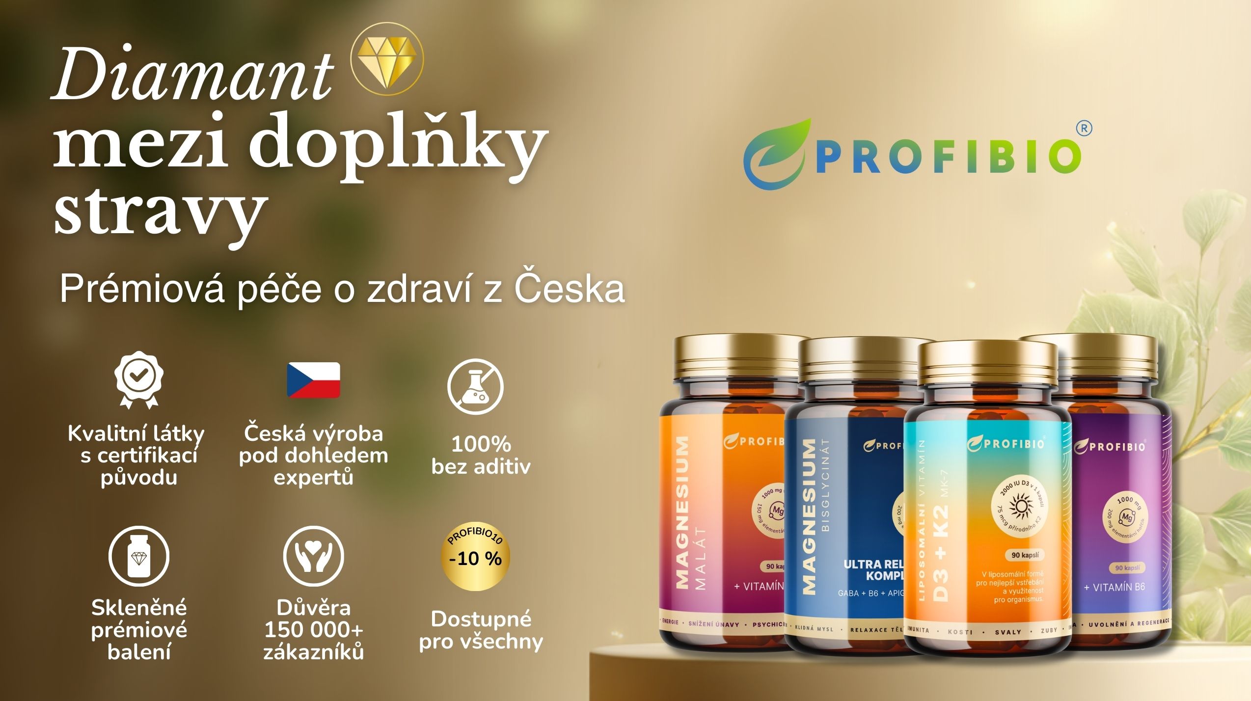 Profibio PREMIUM doplňky stravy - výhody